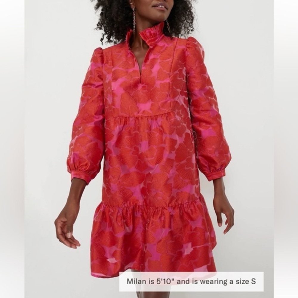 Tuckernuck Red Fil Coupe Palmerston Dress